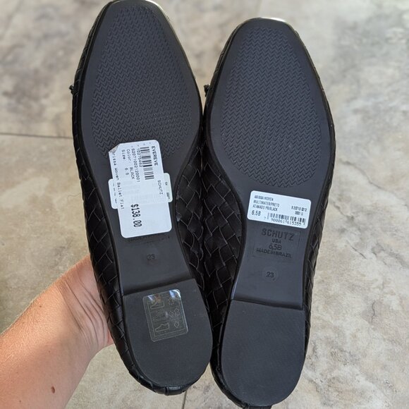 NEW Schutz 'Arissa' Woven Leather Flats (size 6.5) - Picture 9 of 12